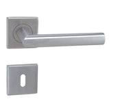MP fittings Favorit HR - Stainless Steel Door Handle on a Square Rose